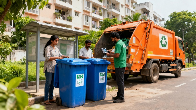 印度城市的“垃圾革命”：RFID標簽如何重塑垃圾管理